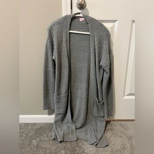 Pink Lily Cardigan - Dusty Blue - Small